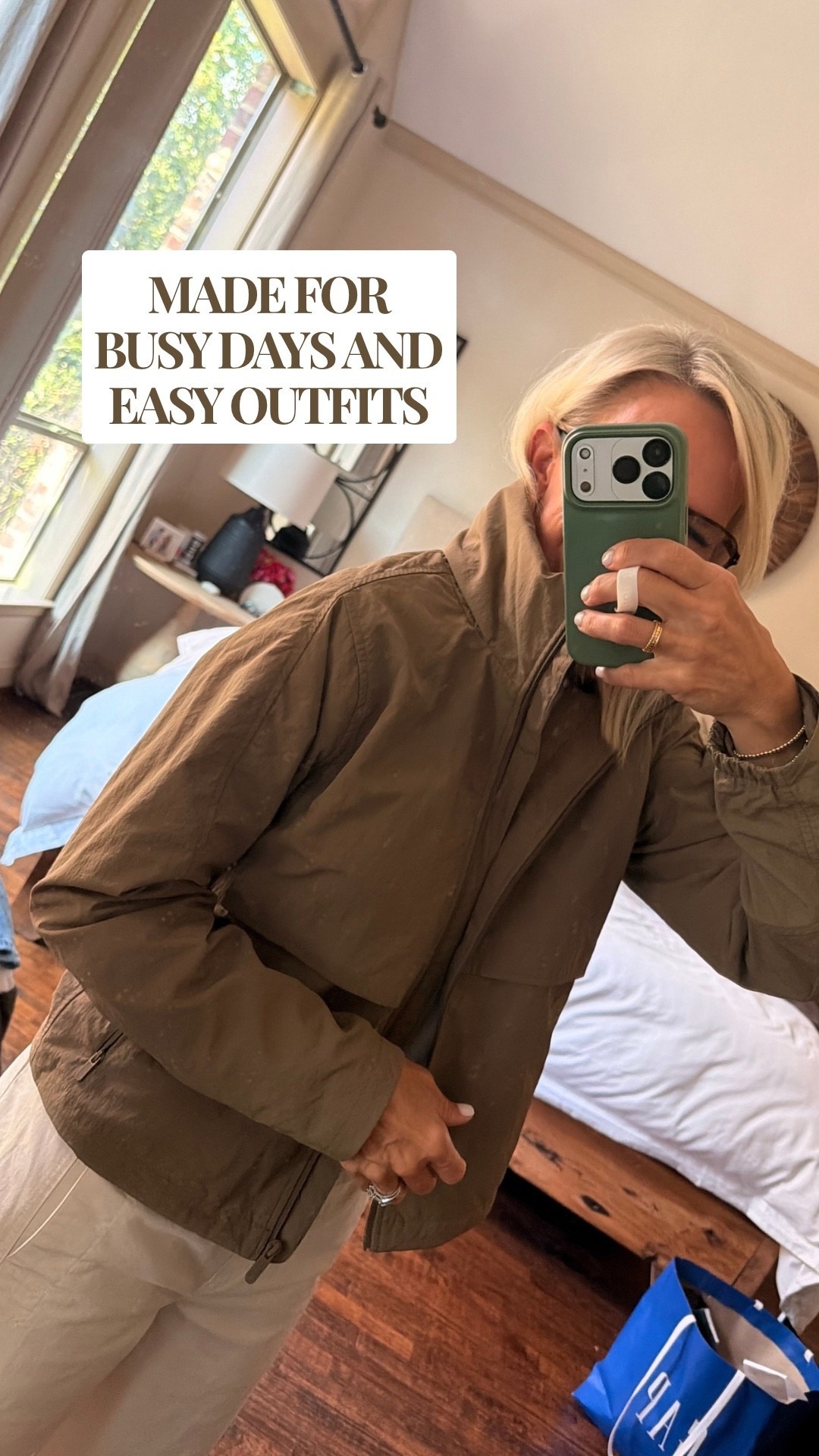 A good jacket can do a lot of work for an outfit. I love how this neutral lightweight jacket instantly pulls together simple pieces while still keeping the look relaxed and easy.

Paired with neutral pants and a simple top, it’s an effortless combination for everyday wear, travel, or those in-between-weather days.

#LTKOver40 #LTKootd #LTKgrwm