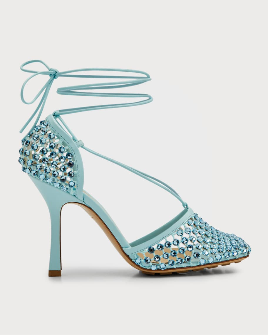 Bottega Veneta Sparkle Stretch High-Heel Sandals | Neiman Marcus