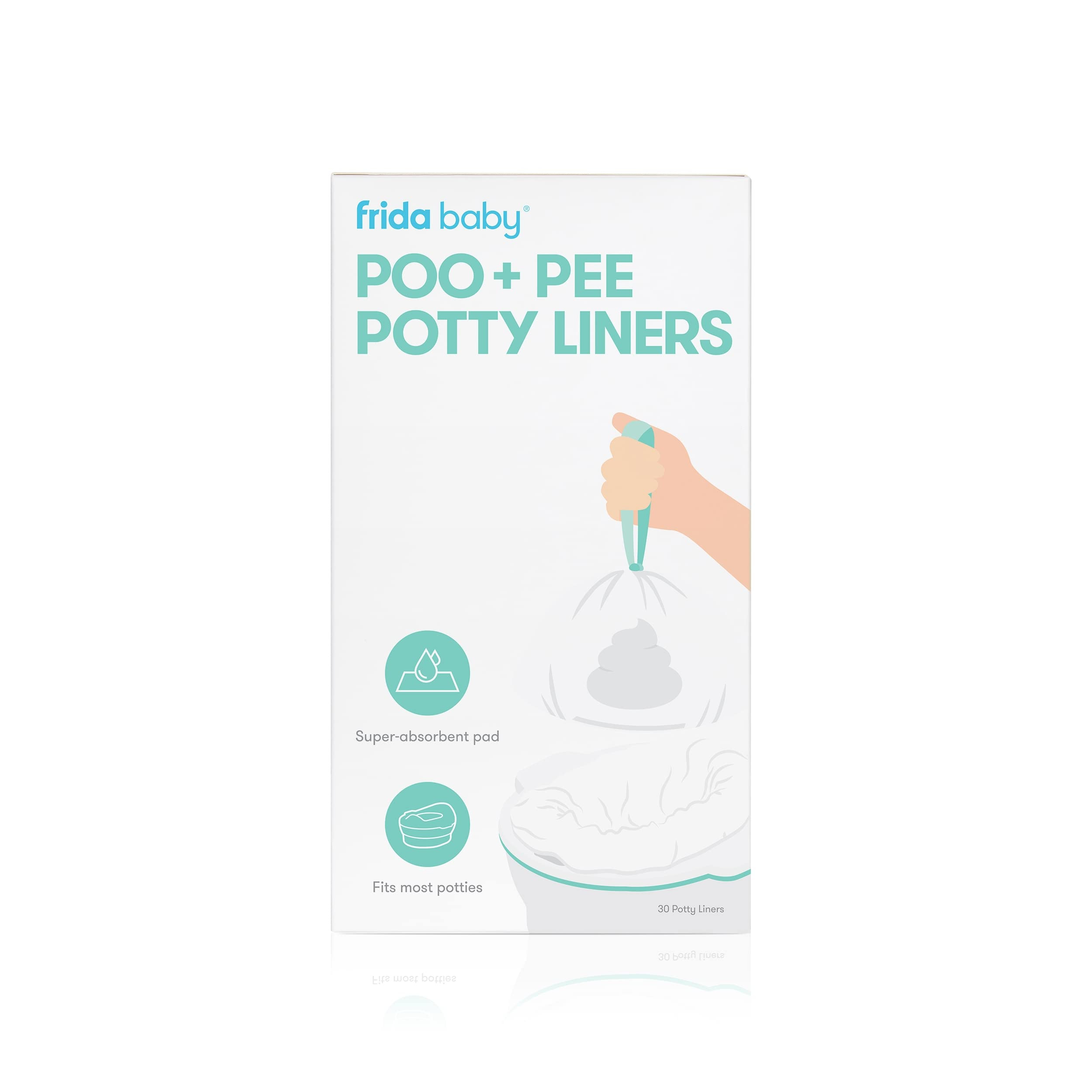 Frida Baby Poo + Pee Potty Liners | Leak-Proof, Super-Absorbent Liners Fits Most Potty Chairs for... | Amazon (US)