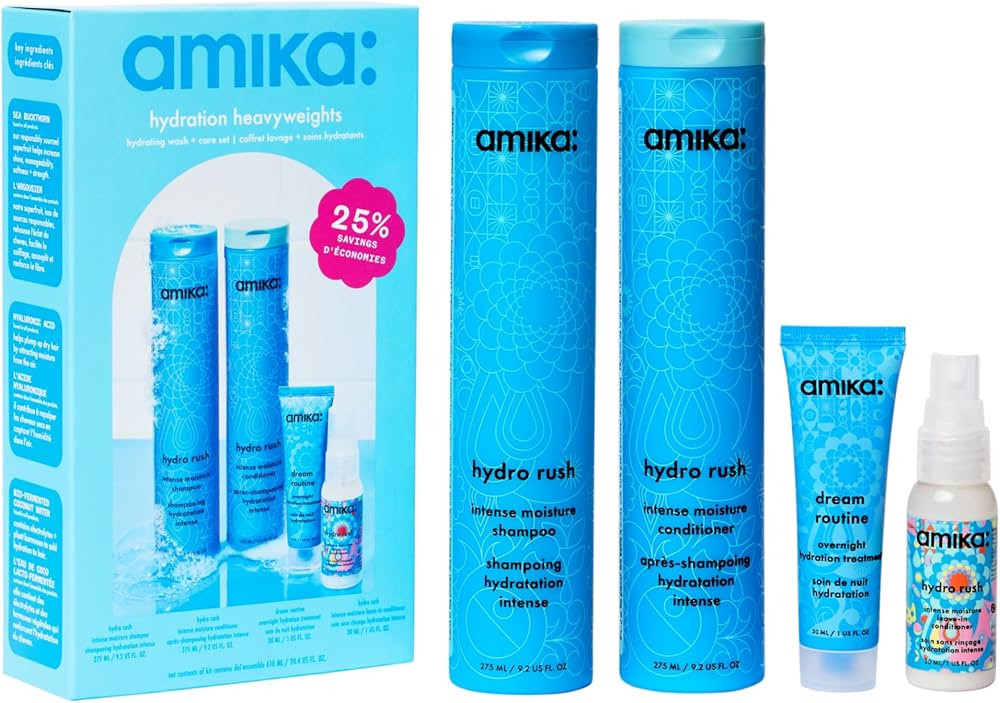 amika hydration heavyweights hydrating wash + care set | Amazon (US)
