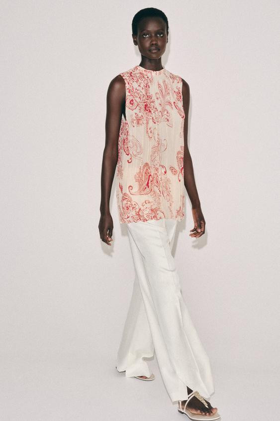 ZW COLLECTION PRINTED TOP | Zara US