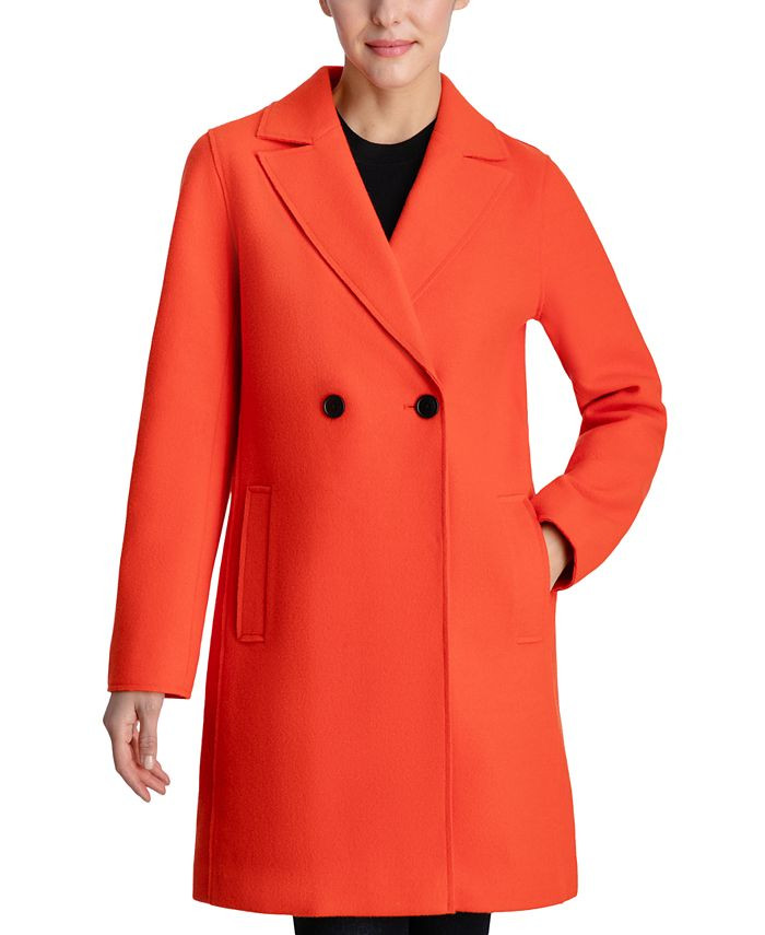 BCBGeneration Women's Raw-Edge Double-Breasted Walker Coat & Reviews - Coats & Jackets - Women - ... | Macys (US)