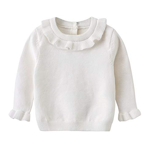 Pullover Sweater for Girls Baby Toddler Knit Crewneck Sweater Sweatshirt Winter Clothes Tops Outf... | Amazon (US)