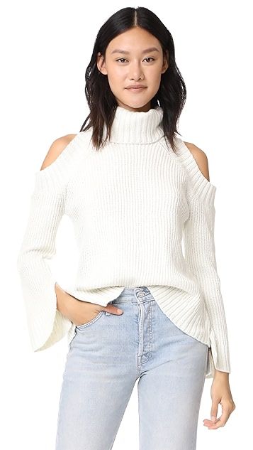 Cold Shoulder Turtleneck Sweater | Shopbop