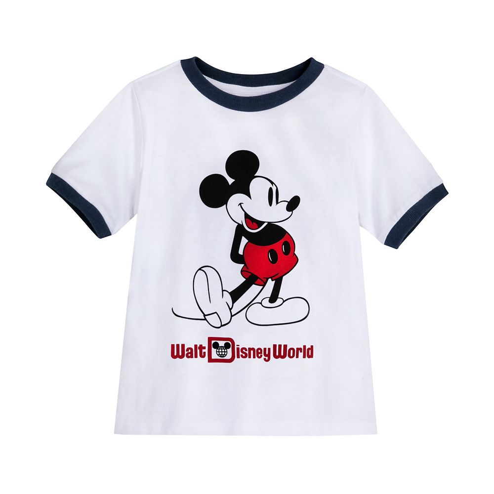 Mickey Mouse Classic Ringer T-Shirt for Kids – Walt Disney World – White | Disney Store