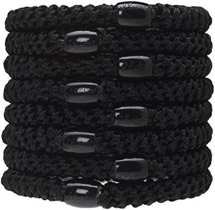 L. Erickson Grab & Go Ponytail Holders, Black, Set of Eight - Exceptionally Secure with Gentle Hold | Amazon (US)