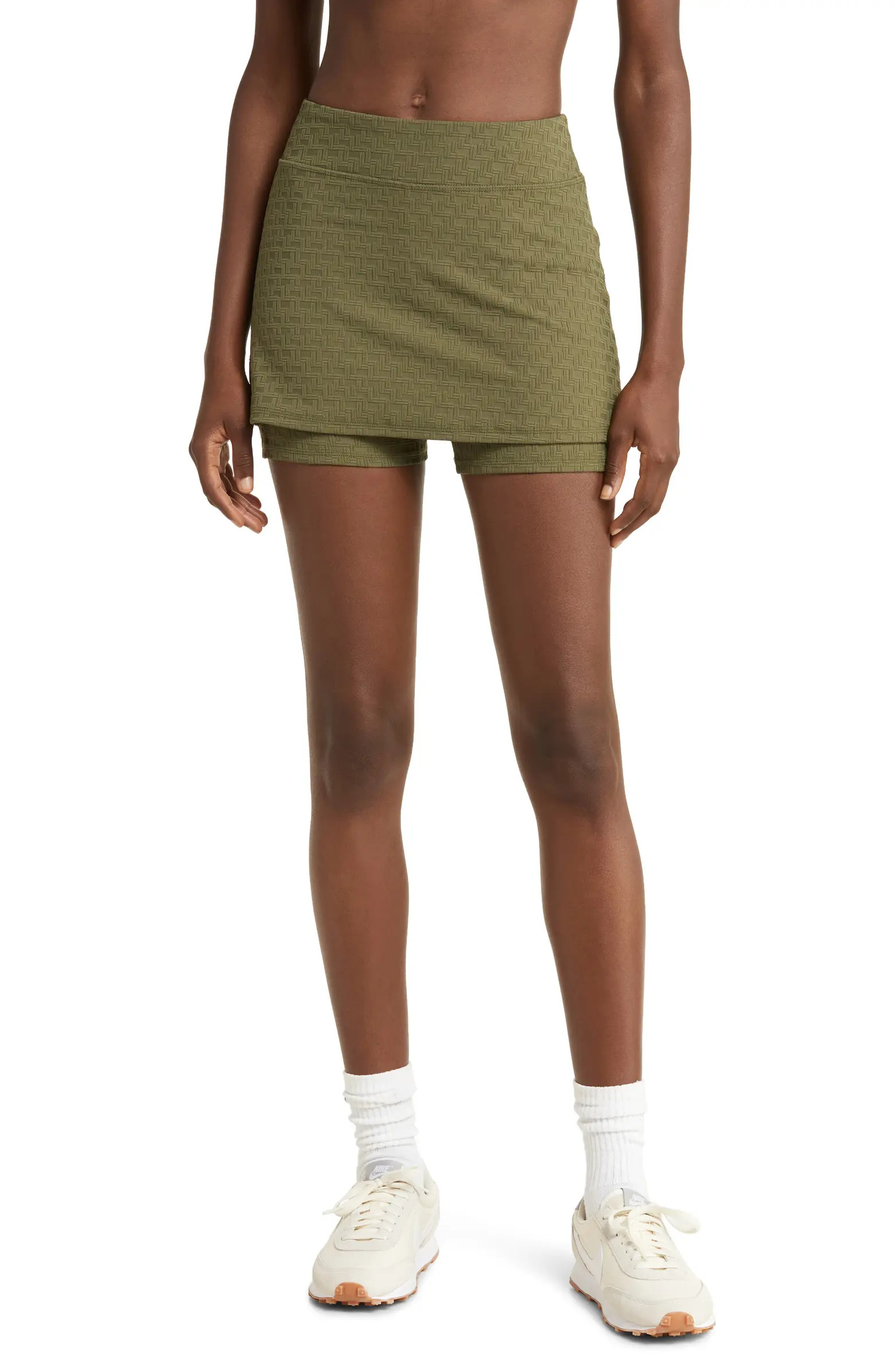 Zella Jacquard Textured Skort | Nordstrom | Nordstrom