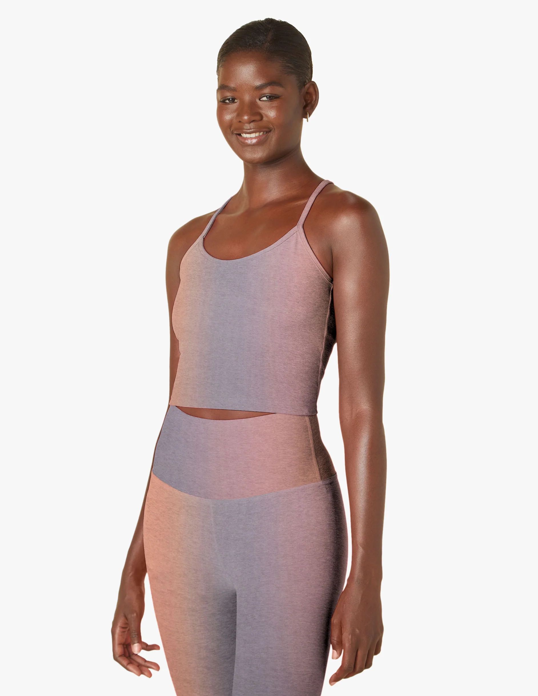 Chai Jewel Prismatic SoftMark Slim Racerback Cropped Tank | Beyond Yoga | Beyond Yoga