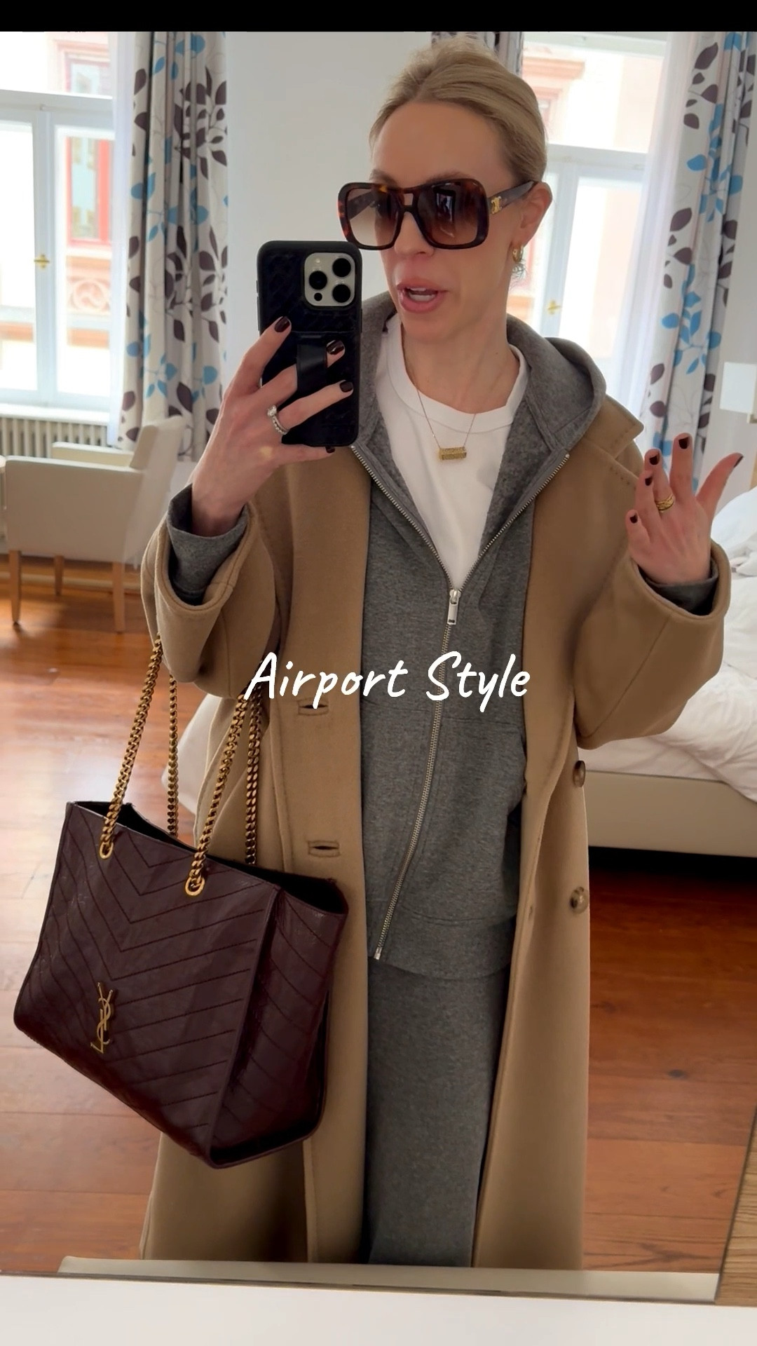 Airport style, travel look, gray sweatsuit, YSL travel tote bag

#LTKSaleAlert #LTKTravel #LTKOver40
