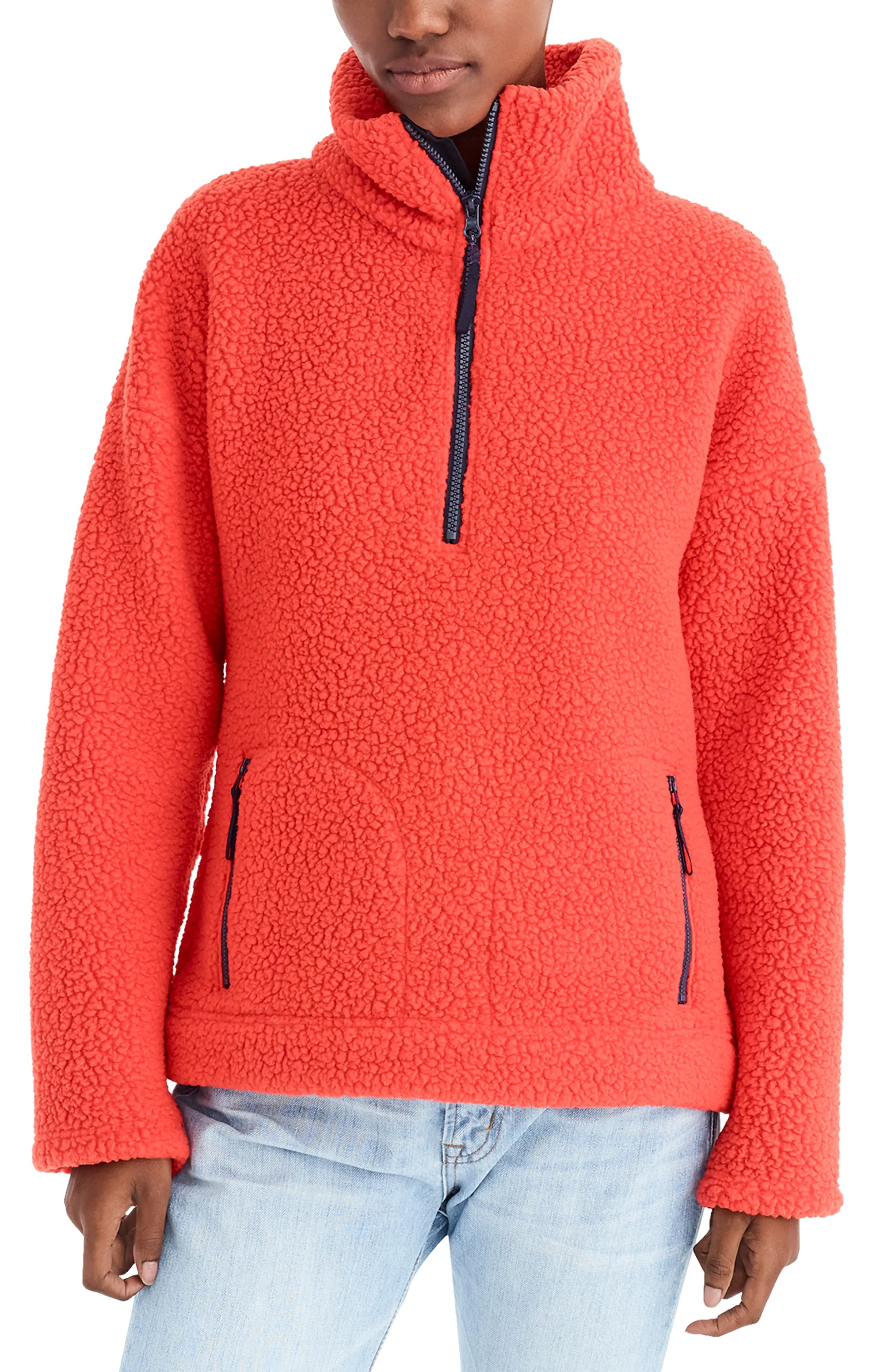 J.Crew Polartec® Fleece Half-Zip Pullover Jacket | Nordstrom