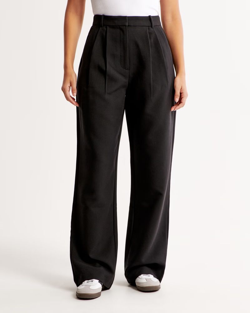 Curve Love A&F Sloane Tailored Pant | Abercrombie & Fitch (US)