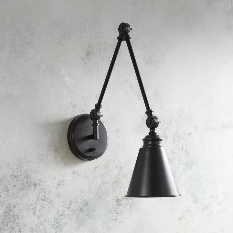 Beckham Stainless Steel Plug-in Swing Arm Sconce | Wayfair North America