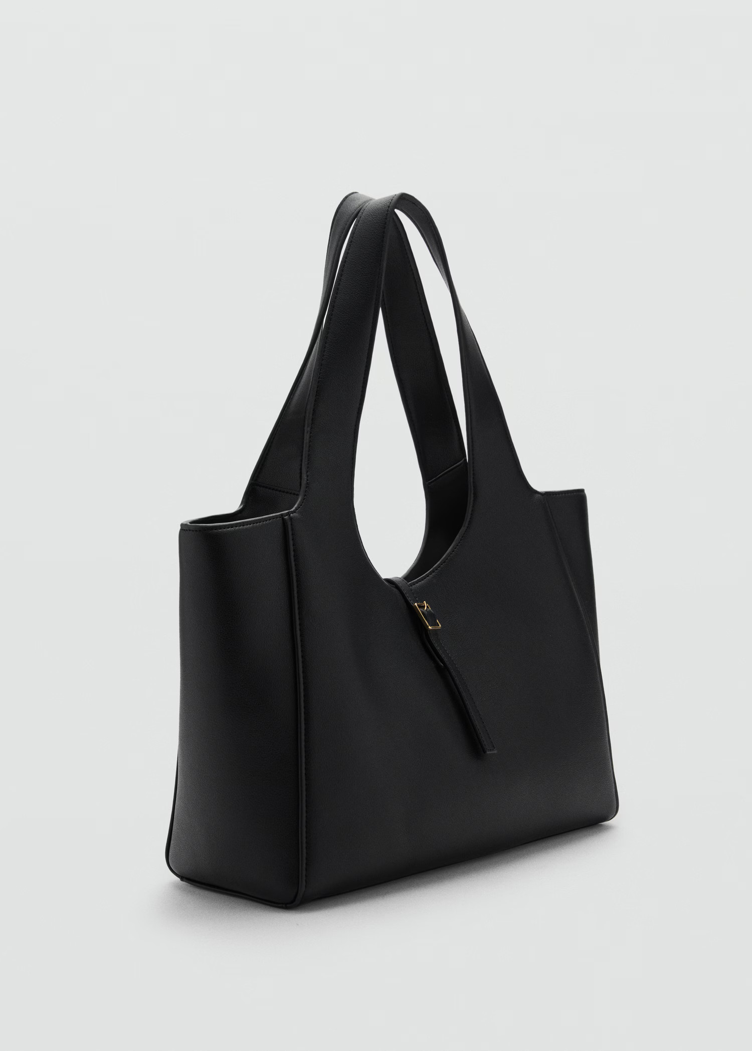 Shopper bag with buckle - Women | MANGO USA | Mango (US/MX/AU)