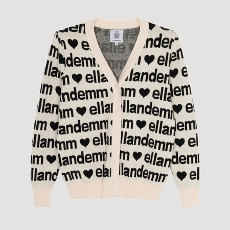 Hearts Logo Cardigan | EllandEmm