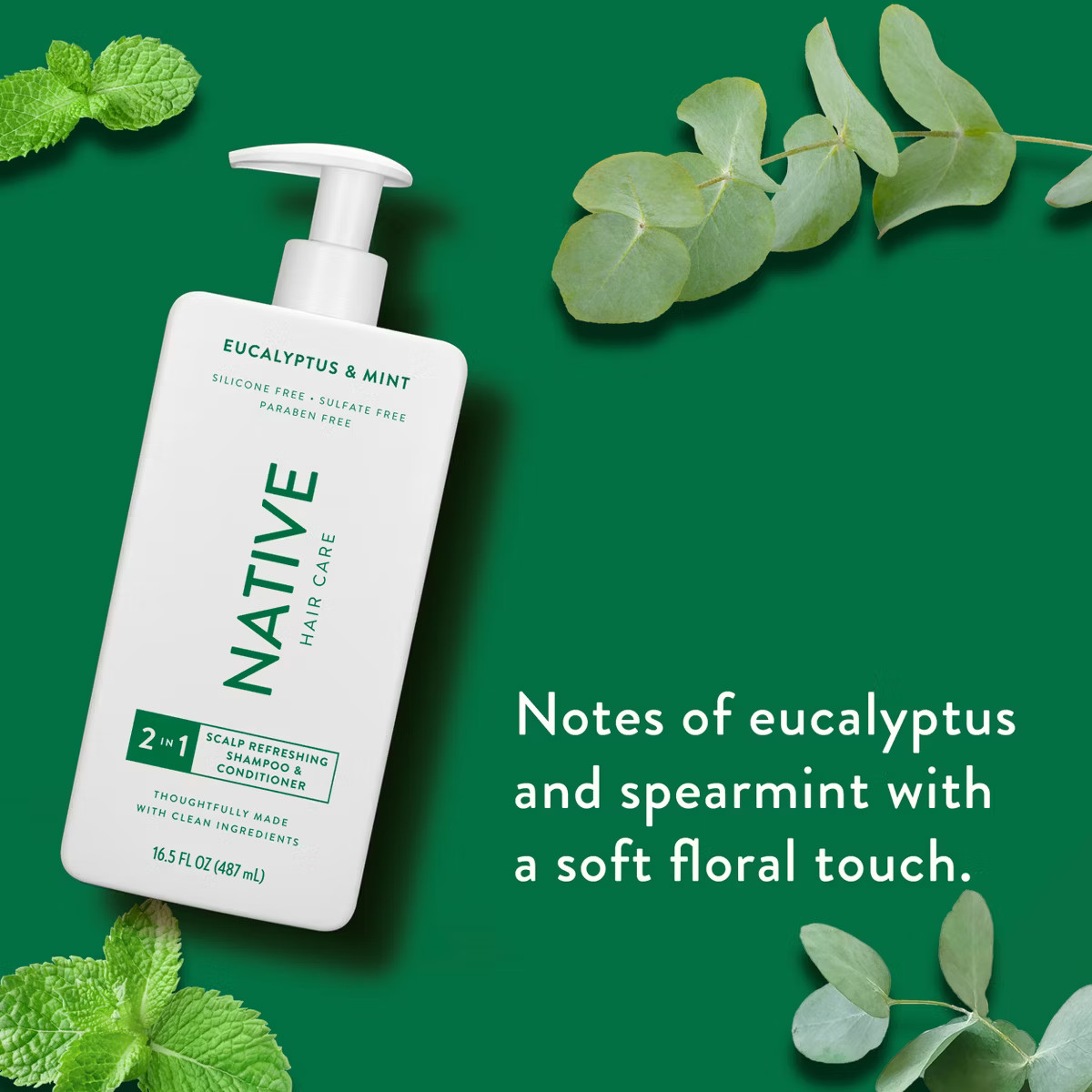 Native Eucalyptus & Mint Scalp Refreshing 2-in-1 for Men & Women - 16.5 fl oz | Target