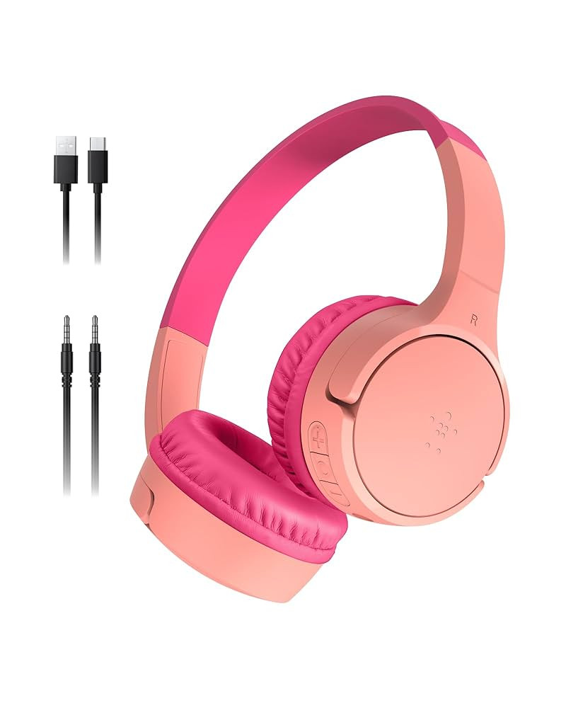 Belkin SoundForm Mini - Wireless Bluetooth Kids Headphones with 30H Battery Life, 85dB Safe Volum... | Amazon (US)