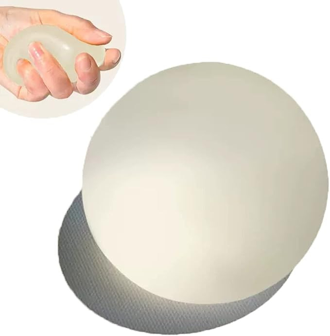 2.4" Sugar Ball, Slow Rise Squishy Stress Relief Balls Clear Malt Syrup Filled Relaxing Sensory F... | Amazon (US)