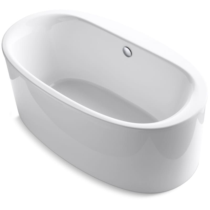 Kohler K-24001 Sunstruck 60" Soaking Bathtub for Freestanding Installations with White Tub Soaking F | Build.com, Inc.