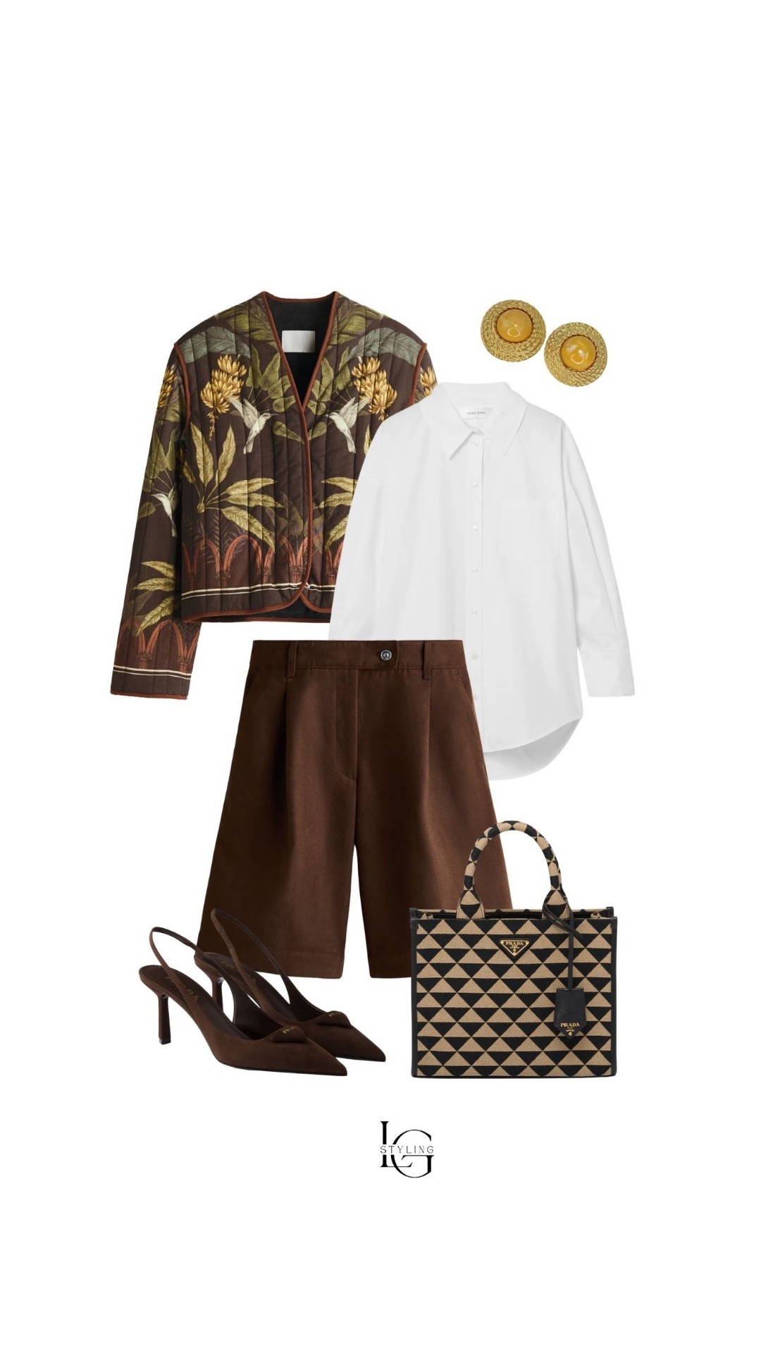 Warm-weather tailoring, styled with ease ☀️
Structured brown shorts paired with a classic white button-down create that perfect balance of relaxed and refined. Finished with heels and a statement bag for an elevated daytime look.

#LTKSpring #LTKSeasonal #SpringStyle #TailoredStyle #ChicOutfits #MinimalWardrobe #ModernClassic #NeutralStyle

#LTKootd #LTKSeasonal