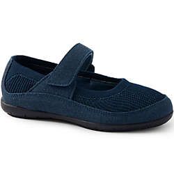 Girls Knit Comfort Flat Mary Jane Shoes | Lands' End (US)