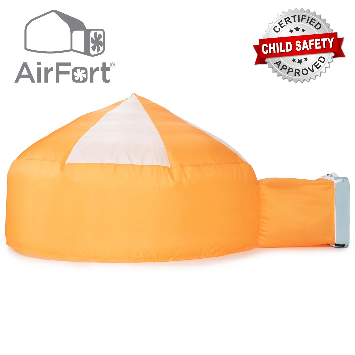The Original AirFort - Creamsicle Orange Play Tent - Build A Fort in 30 Seconds, Inflatable Fort ... | Walmart (US)