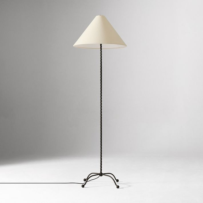 Pierce & Ward Twisted Metal Floor Lamp (58") | West Elm (US)