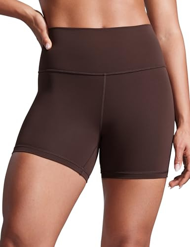 CRZ YOGA Butterbreeze Athletic Biker Shorts 4'' - High Waisted Workout Gym Volleyball Running Yog... | Amazon (US)