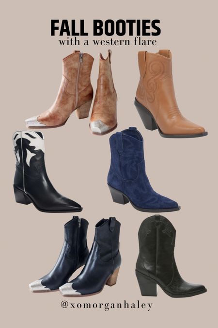 Trending Fall booties with a western flare!! I would order 11 in everything for size reference. 

#LTKstyletip #LTKshoecrush