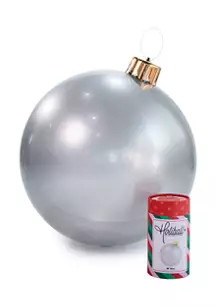 Holiball Silver Large Inflatable Ornament | Belk
