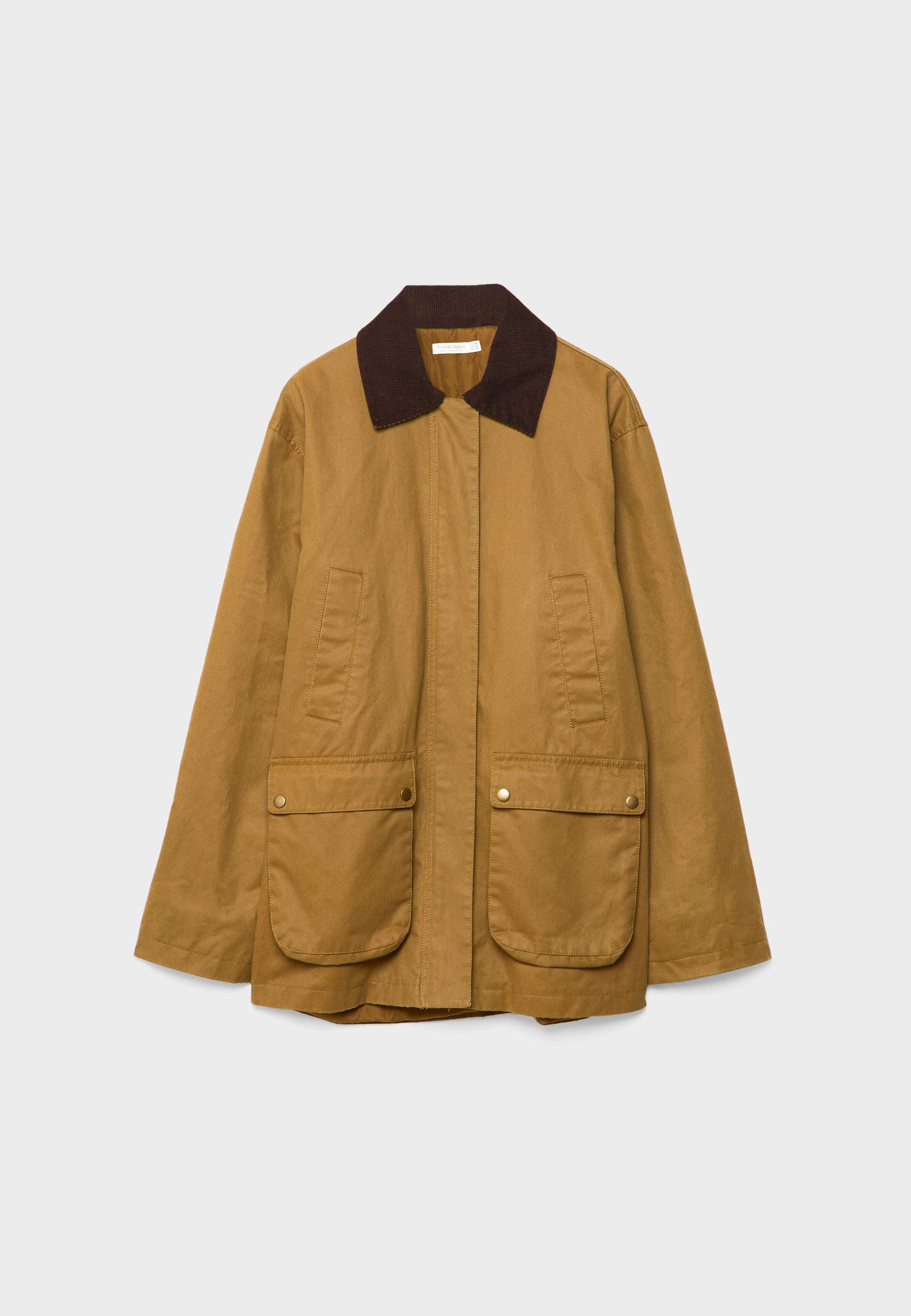Waxed parka with multiple pockets | Stradivarius (UK)