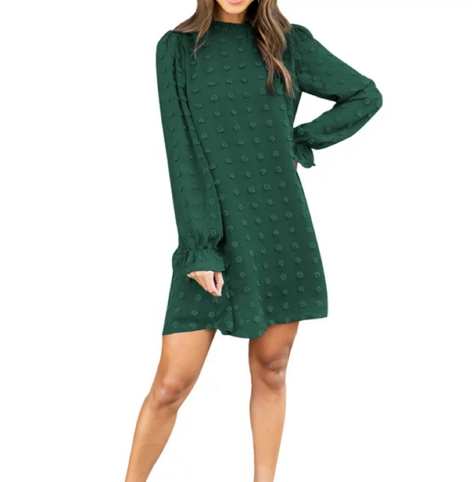 SALE ALERT on this beautiful green chiffon dress!!! 

#LTKSeasonal #LTKU #LTKsalealert