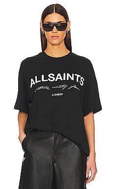 ALLSAINTS Helis Carlie Tee in Black from Revolve.com | Revolve Clothing (Global)