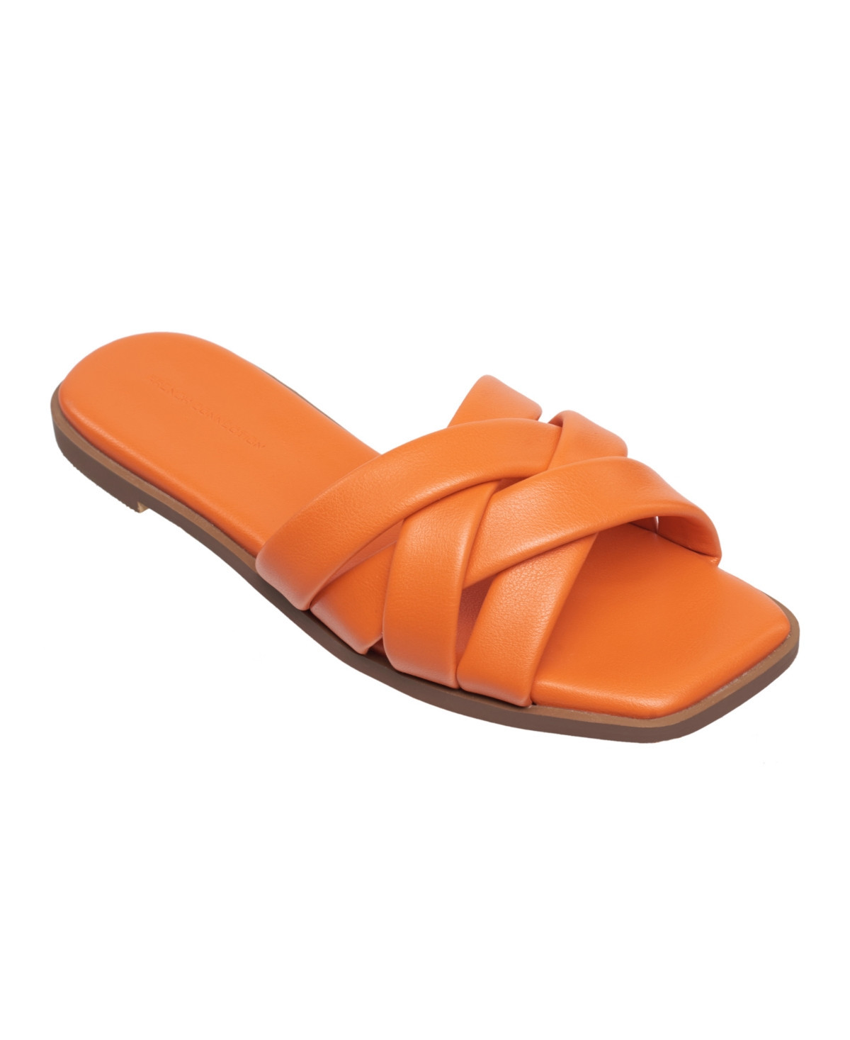 French Connection Women's Shore Flat Strappy Sandals - Orange | Macy's