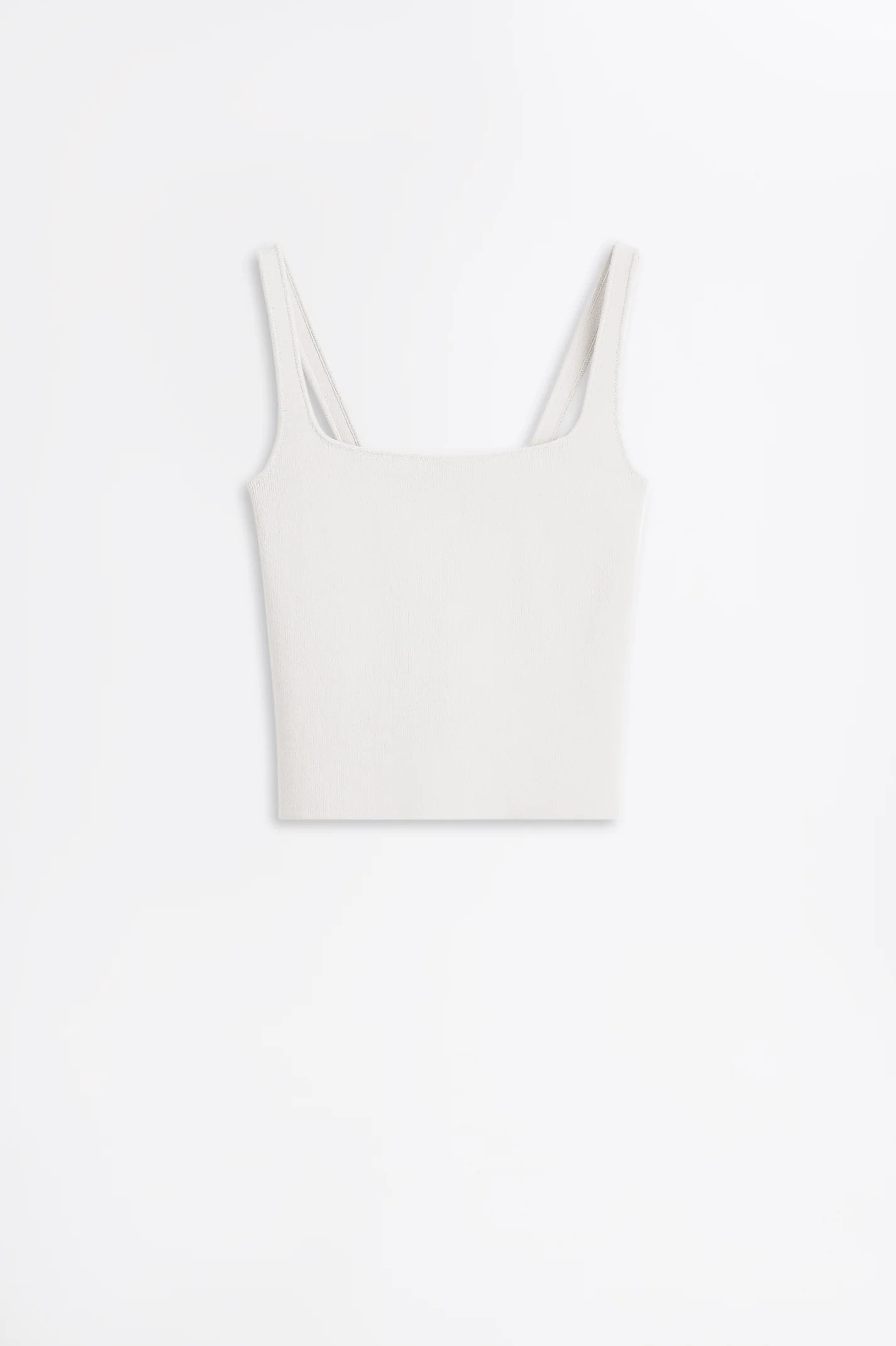 CREPE KNIT SQUARE CAMISOLE - CREAM - Scanlan Theodore | Scanlan Theodore AU