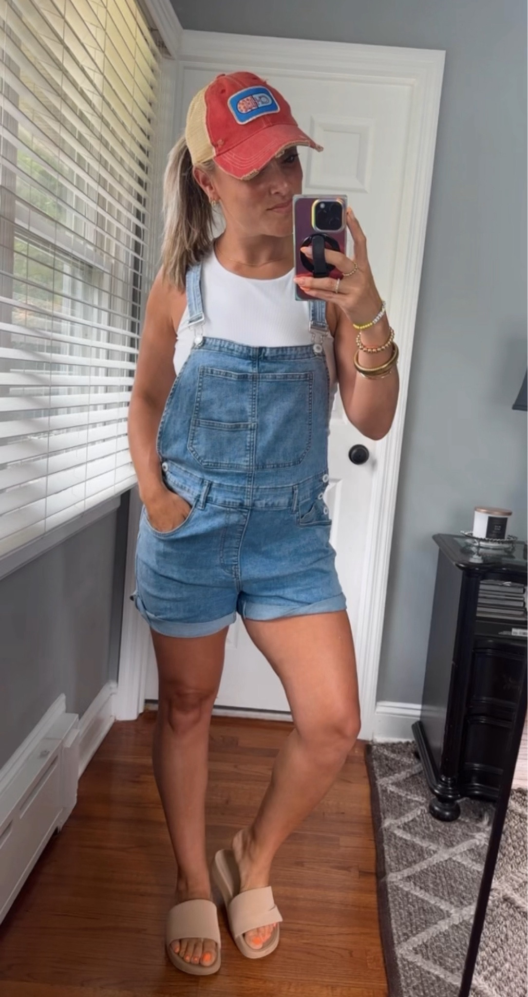 Soft denim overalls. Size small.