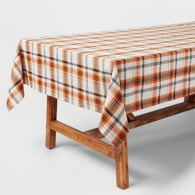 104" x 60" Cotton Plaid Tablecloth - Threshold™ | Target