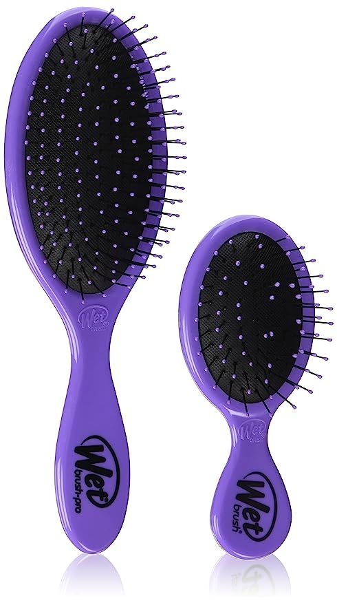 Wet Brush Detangler and Squirt Hair Brush Combo - Purple - Exclusive Ultra-soft IntelliFlex Brist... | Amazon (US)