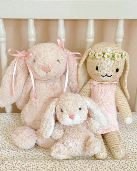 the sweetest little bunnies for baby girl’s nursery! 🩷 

#LTKbaby #LTKhome