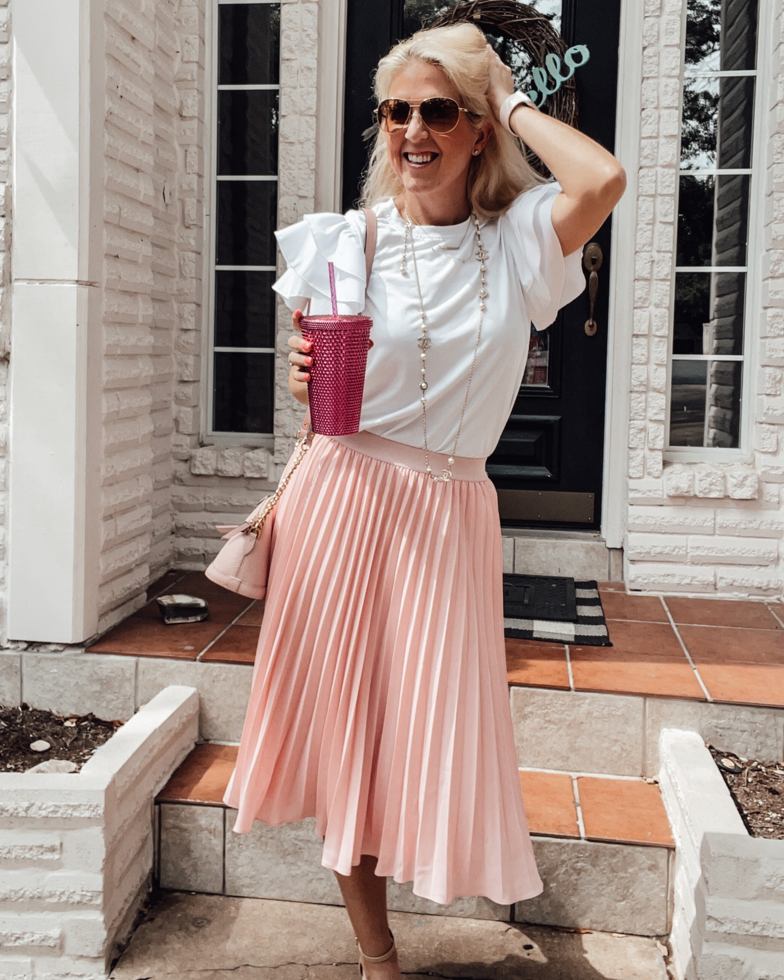 Pleated skirts and ruffle tops

#LTKwedding #LTKworkwear #LTKstyletip