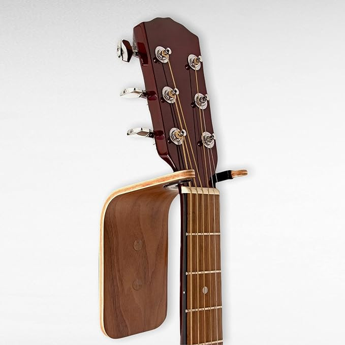 Guitar Wall Hanger Handmade Unique Design Bent Wood Guitar Hanger Wall Mount Guitar Holder Acoust... | Amazon (US)