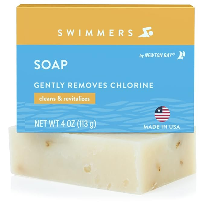 Newton Bay Swimmers Soap | All Natural Body and Face Wash Soap Bar | Gently Washes Away Chlorine ... | Amazon (US)
