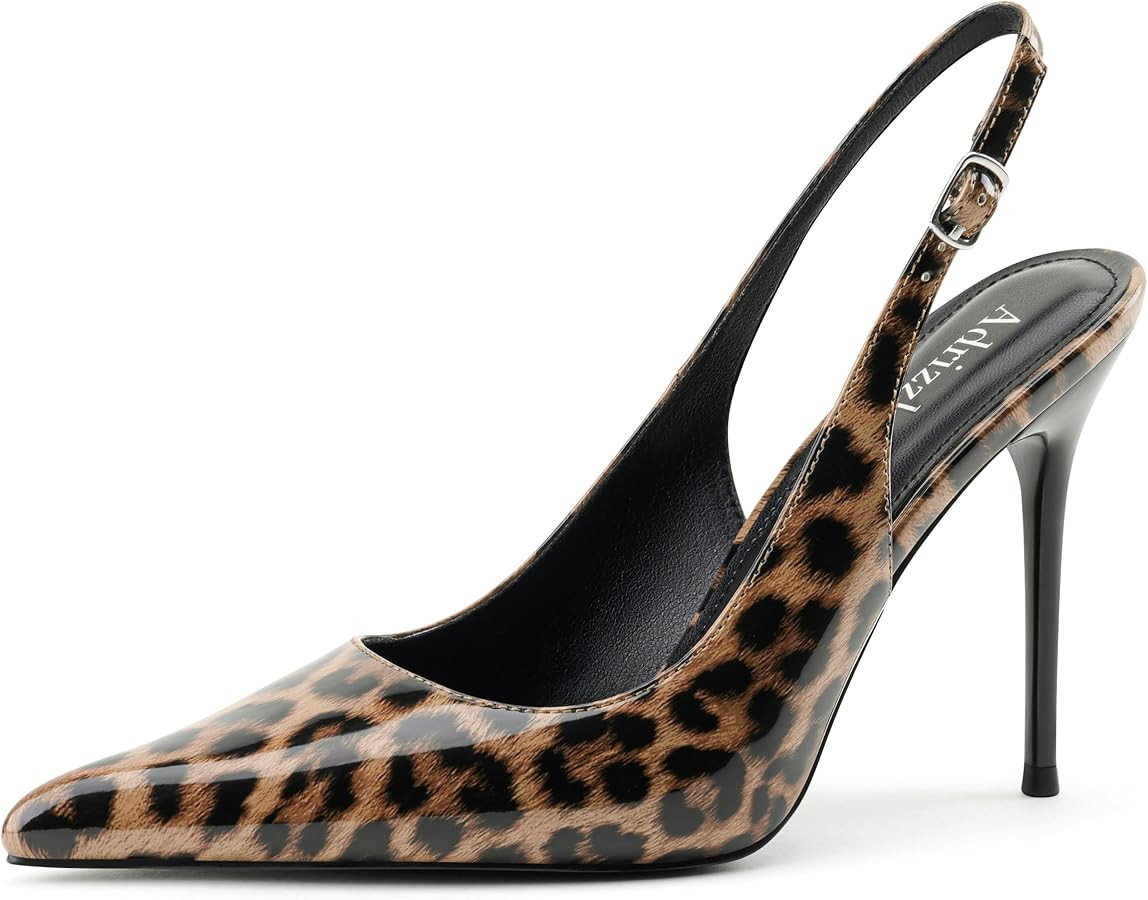Slingback Heels for Women Stiletto High Heels Pumps | Amazon (US)