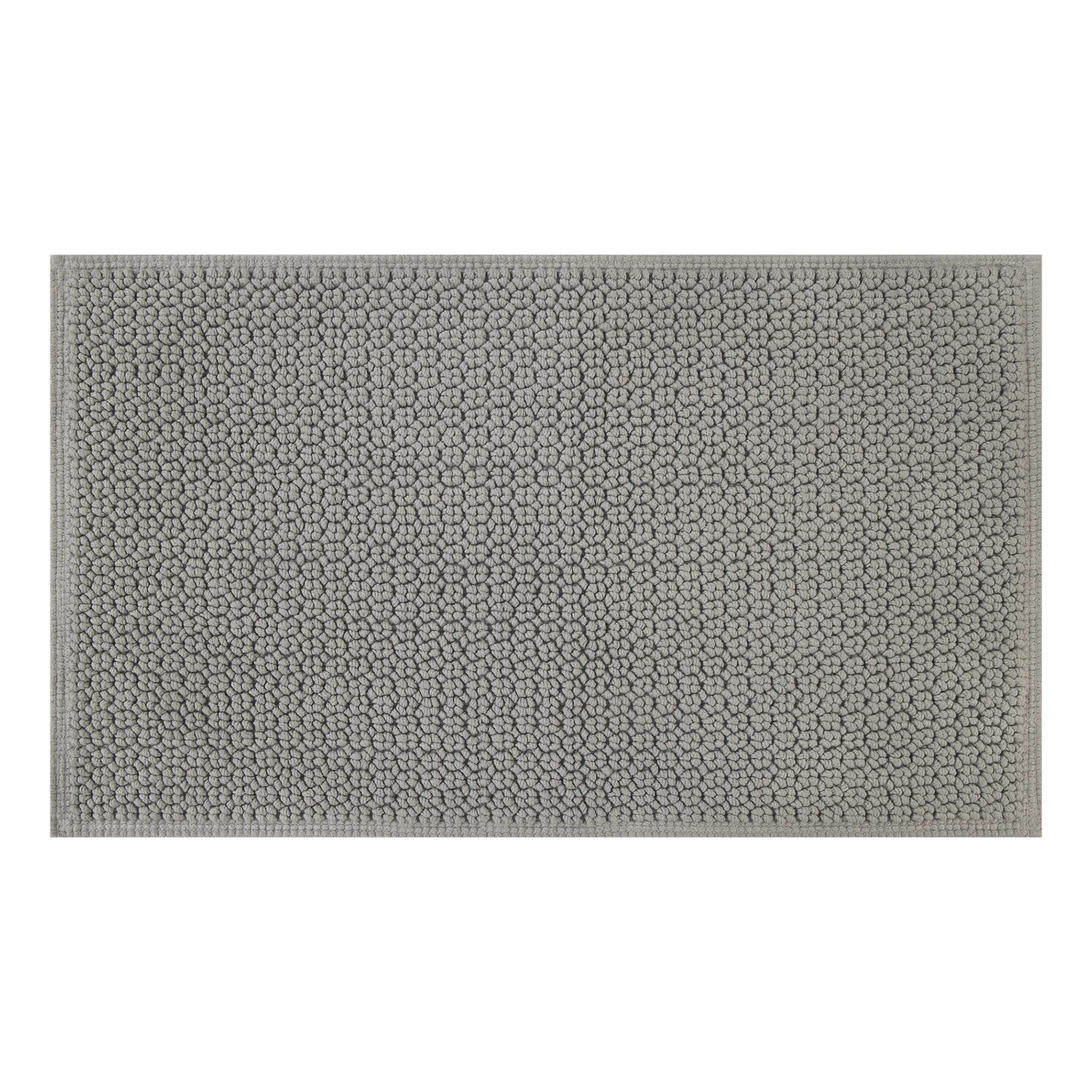 Better Homes & Gardens Signature Soft Cotton Looped Bath Mat, Soft Silver, 20" x 34" | Walmart (US)