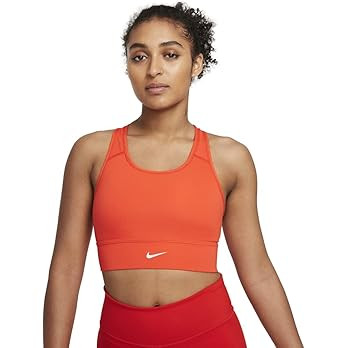 Nike Dri-FIT Swoosh Women's Medium-Support 1-Piece Padded Longline Sports Bra | Amazon (US)