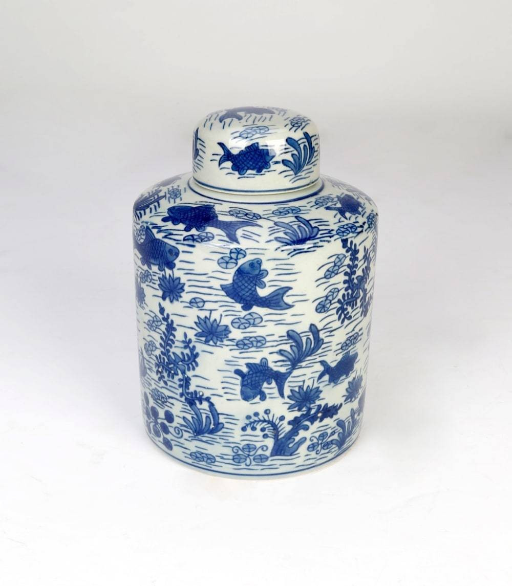 8.5" Koi Pond Design Jar | Pier 1 Online