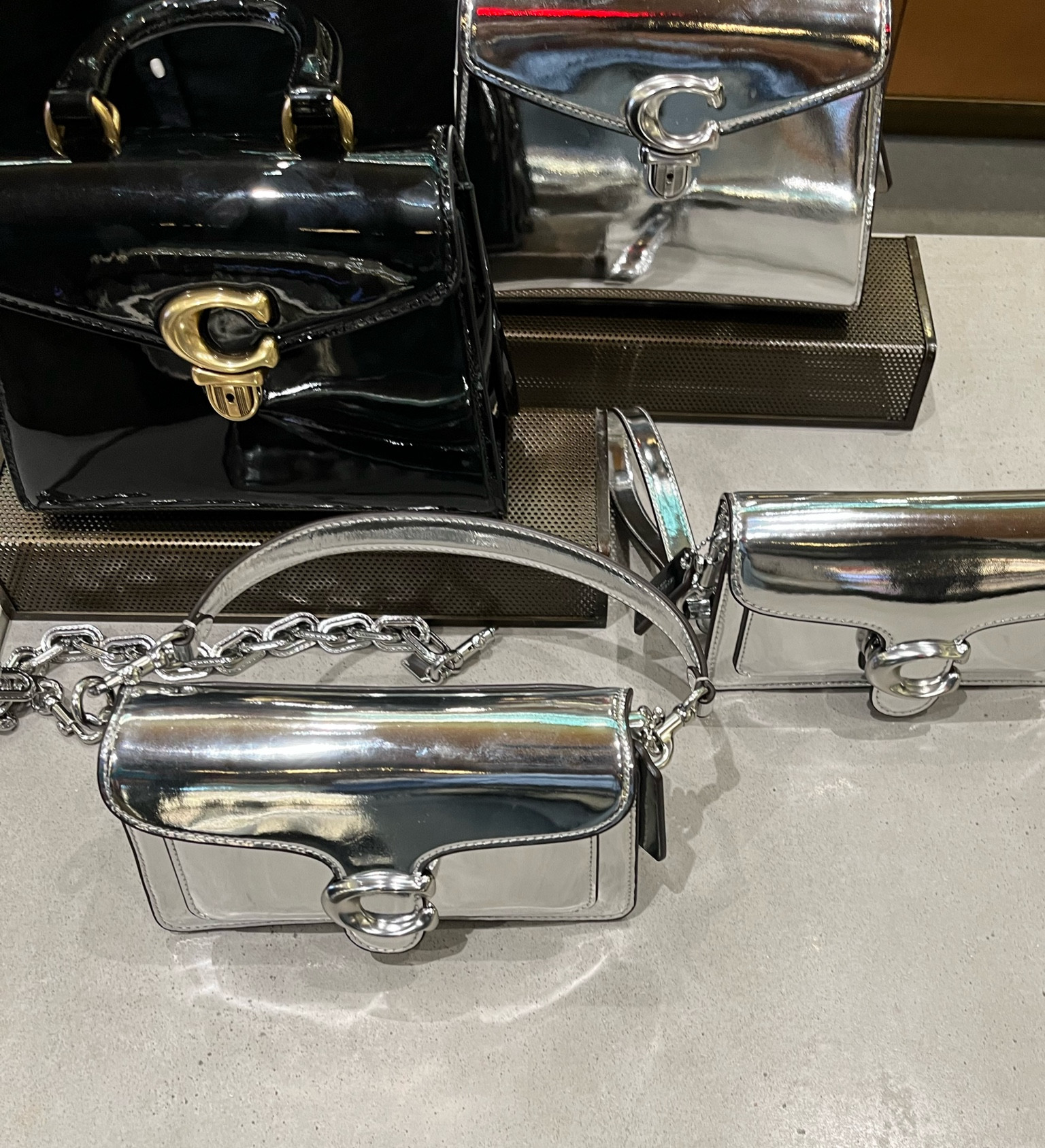 Fall silver platinum coach bag holiday gift holiday party #coach #bag #coach #gift #holiday 

#LTKHoliday #LTKitbag #LTKGiftGuide