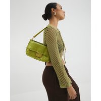 River Island Womens Green Sequin Shoulder Bag | River Island UK & IE