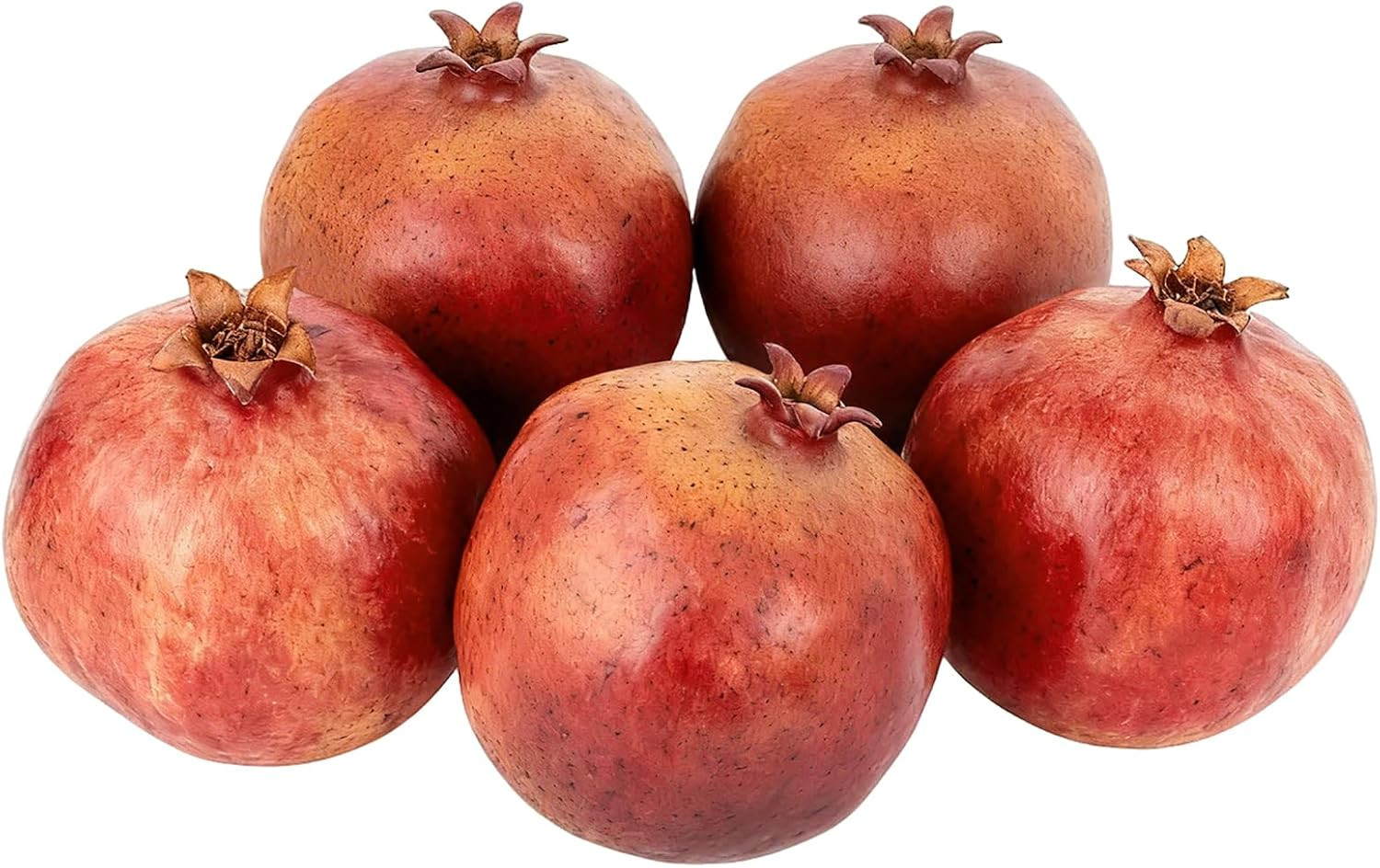 5Pcs Faux Pomegranate Fake Fruit Decor Realistic Artificial Pomegranate Simulation Fruits for Home Kitchen Party Restaurant Shop Display Photography Props | Amazon (US)