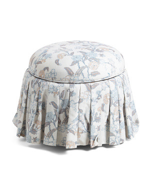 20x17 Emily Round Storage Ottoman | Poufs & Ottomans  | Marshalls | Marshalls