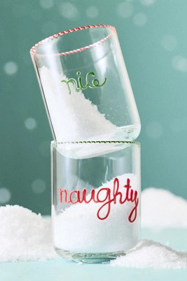 The Love Notes Naughty/Nice Juice Glass, Set of 2 | Anthropologie (US)